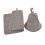 Wool Felt Sauna Hat Reusable Shower Cap for-Gray hat and pad 1