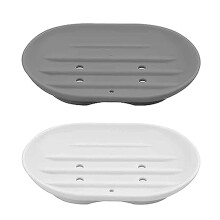 Portable Silicone Soap Dish Anti Slip Shower Soap Holder Soap