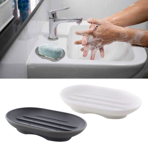 Silikon-Seifenschalenhalter, Seifenschale für Dusche, 1