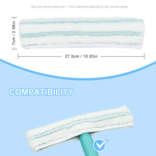 2/4Pcs Microfiber Window Cleaning Cloth Reusable Washable Mop-B 1
