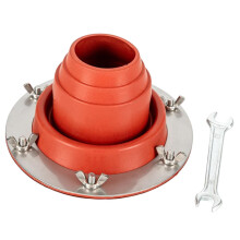 Silicone Tent Jack Chimney Vent For Log Cabin Garage Accessories Orange Round Base Tube Flashing Tent Protector Firewood