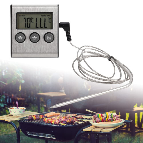 Digital Food Thermometer For BBQ And Meat With Timer Digital Temperature Measuring Tool 2