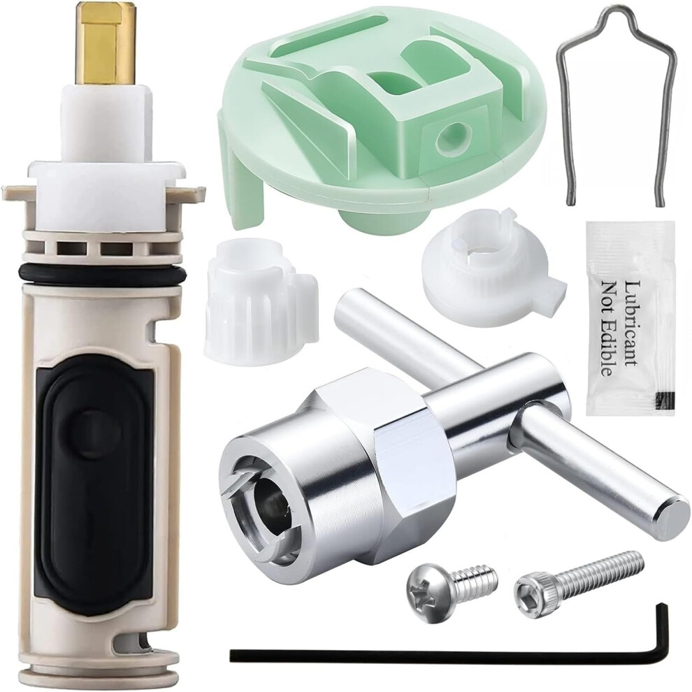 1222 Replacement Cartridge Kit With Removal Tool And Handle Adapter For Moen Positemp Shower Faucet 9187378986042