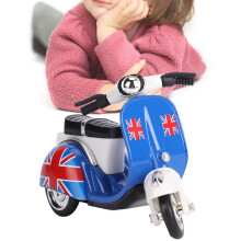 Alloy Motorbike Model Kids Pull Back Vehicle Classic Toy for Children 12cm Red