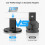 Impact Socket Adapter Set 4pcs CRMO Steel Low Profile Ratchet Adapters for Precision Size Conversion 4
