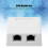 Double Port Cat.6 Network Module Box, Shielded RJ45, 27x58.5mm 10