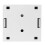 Double Port Cat.6 Network Module Box, Shielded RJ45, 27x58.5mm 3