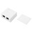 Double Port Cat.6 Network Module Box, Shielded RJ45, 27x58.5mm 6