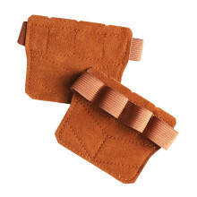 Weightlifting Grips AntiSlip Palm Pads, Lightweight Fitness, Brown, Barbell Dumbbell PullUp Compatible