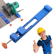 Circular Saw Guide Rail with Adjustable Universal Base for Precision Straight Cuts on Wood and Marble