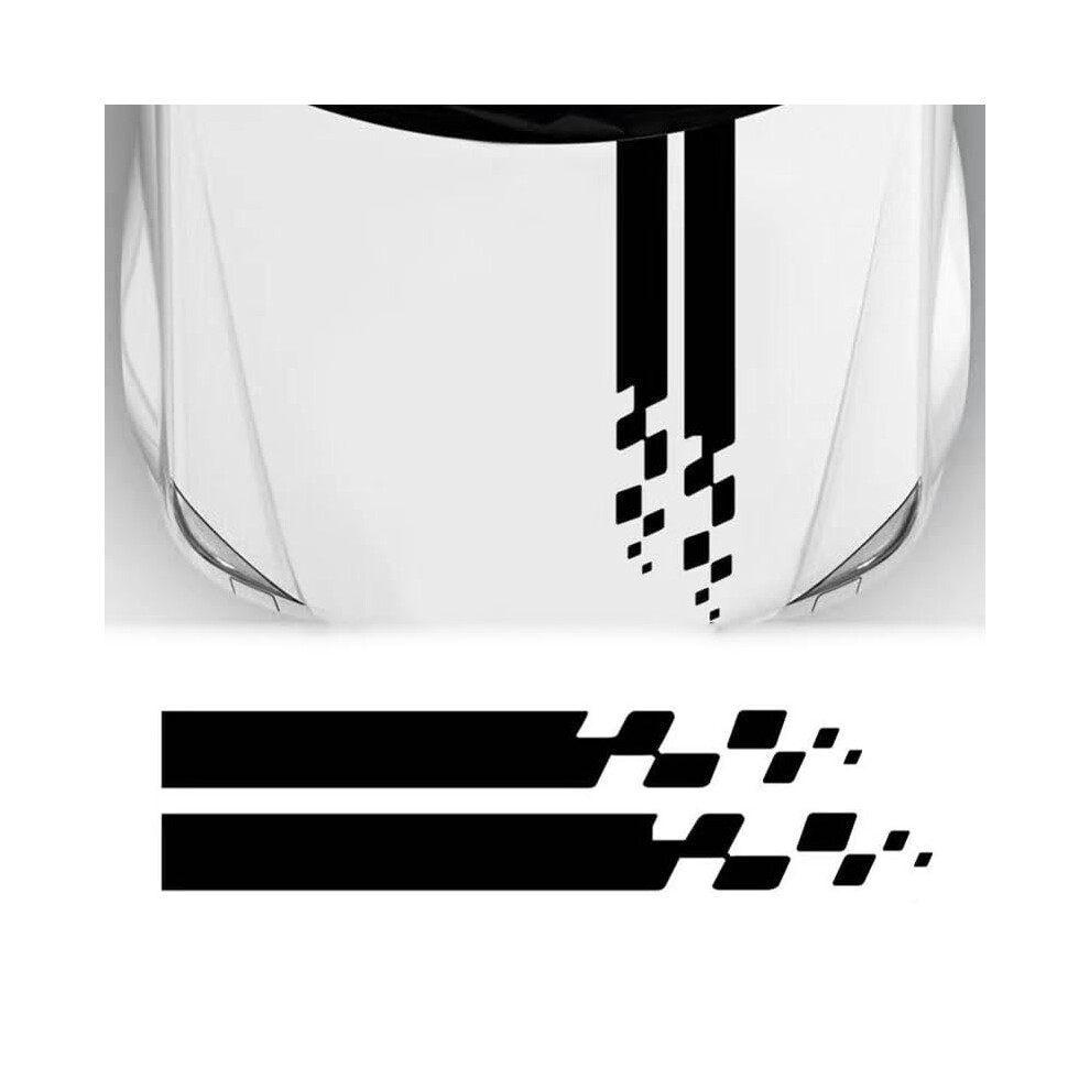 Car Stripe Sticker Pvc Pinstripe Decal Hood Sticker Black 9199774768061