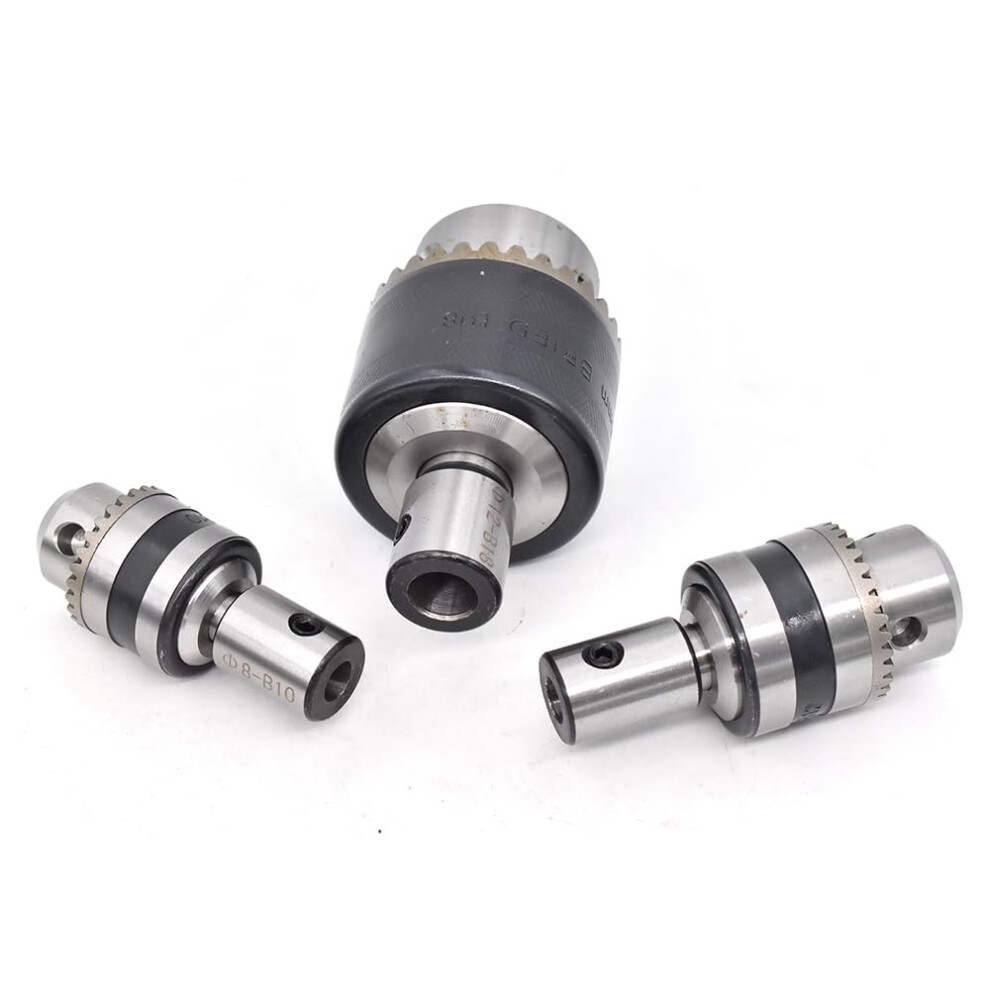 Drill Chuck Set B10 B12 B16 B18 With Arbor Adapter, Wide Capacity Range For Precision Milling 9187378986813