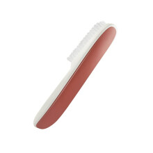 ABS Shoes Cleaning Brush Reusable, Ergonomic Handle, Washable, Mini Handled Brush For Shoes And Clothing, Red