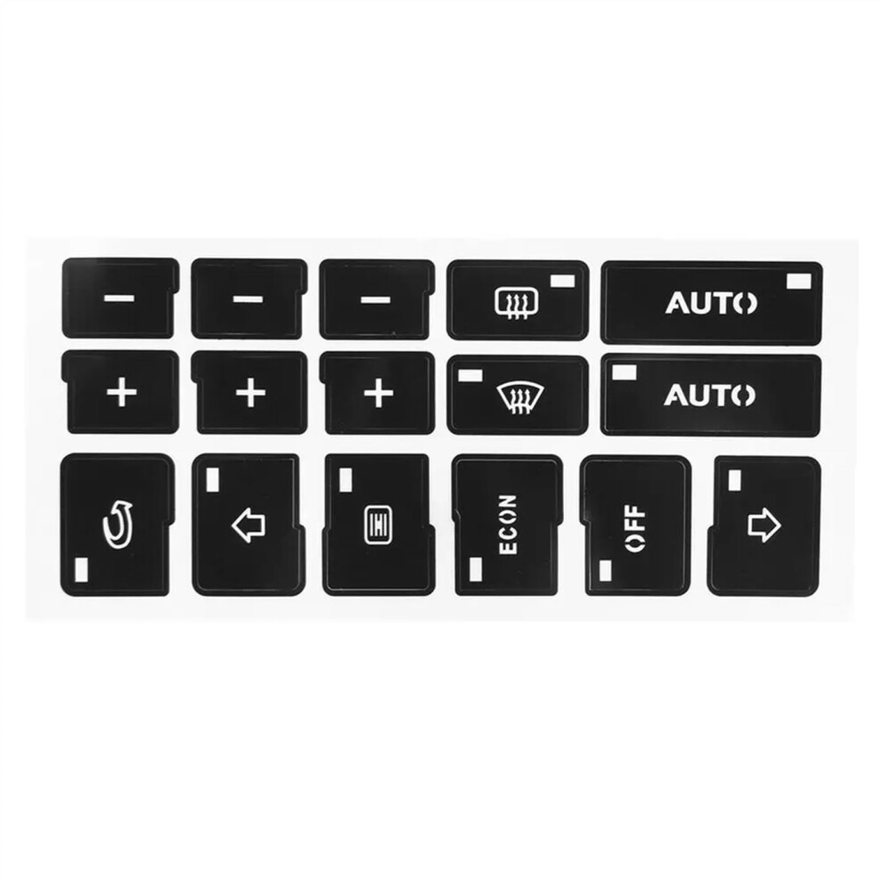 Car Air Conditioning Dash Button Sticker Compatible With A4 B6 B7 20002004 Replacement Decal For Radio Dash Buttons Auto Interior 9187378987032