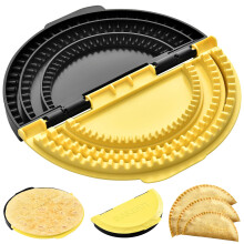 Tortilla Press Quesadilla Maker with Detachable 4 6 8 Inch MultiSize Sealing FoodGrade Yellow Black