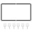 84in Portable HD Projector Screen Foldable Polyester for Home Office Use 2