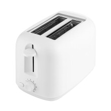 2 Slice Compact Toaster with 800W Fast Heating and Six Browning Levels for Small Kitchens White