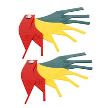 2pcs Brake Measurement Tool Set with Durable Steel Brake Pad Thickness Gauge for Automotive Maintenance