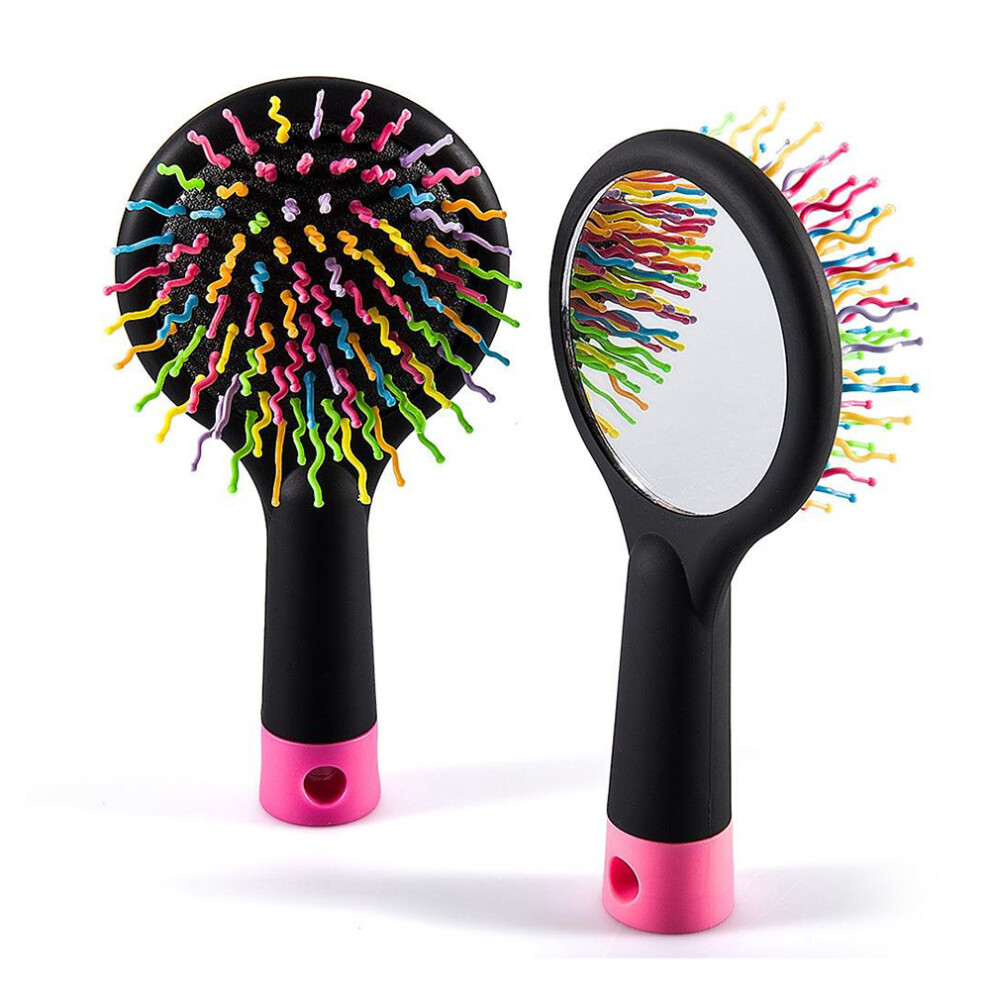 Unisex Innovative Rainbow Air Volume Paddle, Engineered For Effortless Detangling And Style Perfection For Halloween Parties For Nightclubs For Daily Use