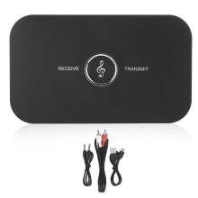 Bluetooth-modtager med lang rækkevidde med lydcodecs i høj kvalitet, synkroniseret lyd og video ved hjælp af lav latensteknologi,