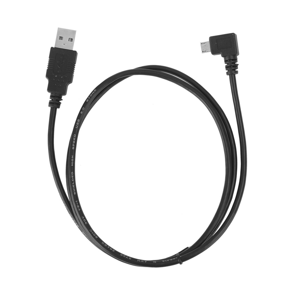 Micro Usb To Usb Cable, Right Angle Usb For Steady Charge & Data Transfer, Durable Connector Dual Layer Shielding Pure Copper Conductor, 1M 3.3Ft, 9176269225926