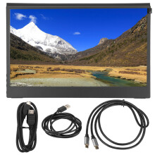 Portable Monitor for Laptop, 13.3 Inch Ultra Slim IPS LCD Display Full HD 1080P Plug and Play, Travel Monitor with Type-C HDMI for Business Trips