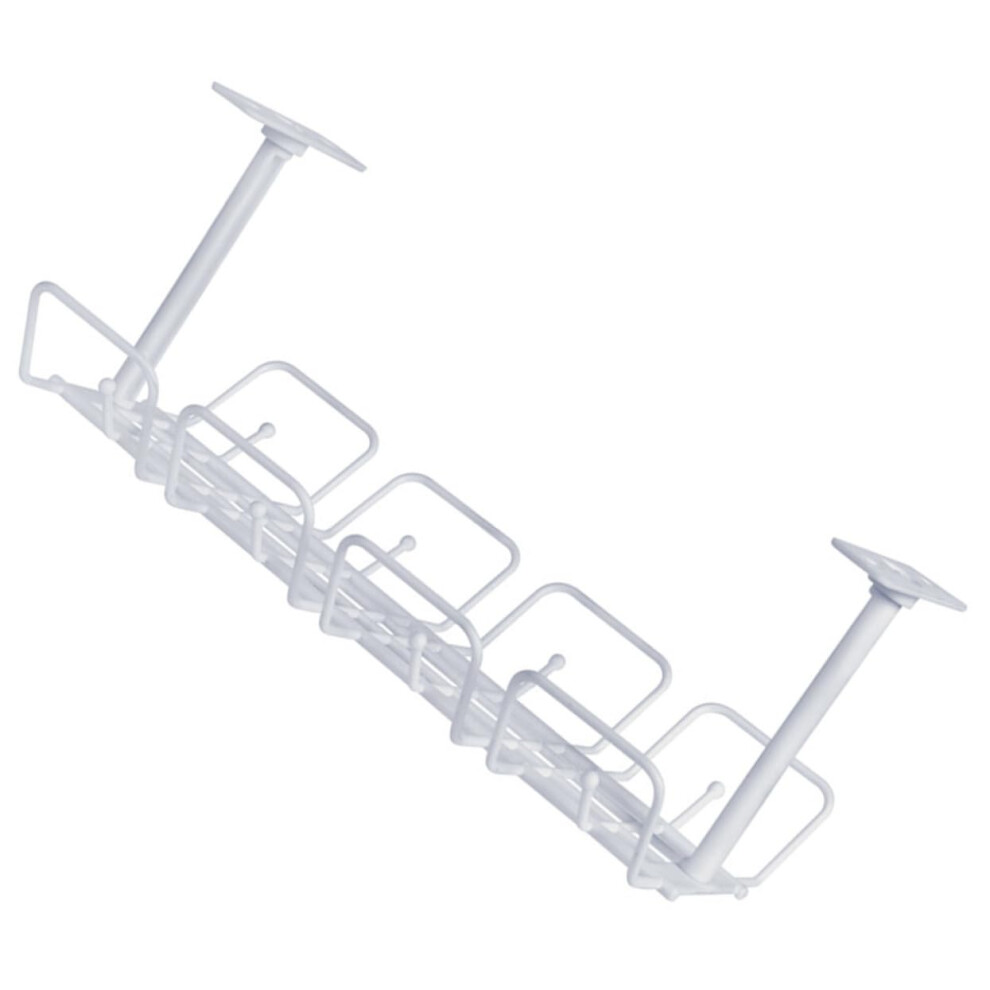 Under Desk Cable Organizer Rack Cord Management Basket For Home Office Power Strip Holder Ventilated Design Easy Installation 9199774769440
