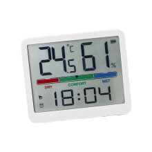 Digitaler Wecker, Schreibtischuhr, Digitaluhr, Wecker-1816 weiß