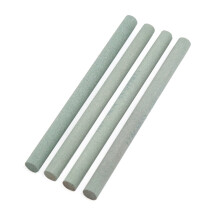 Green Round Oil Sharpening Stone Set 320 Grit Whetstone Rod for Efficient Tool Sharpening 4 Pcs