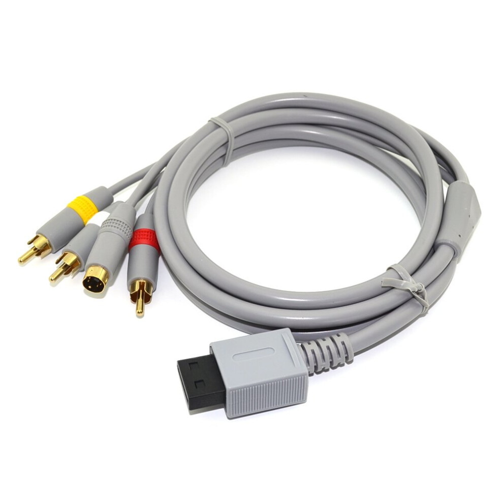 Av Cable For Nintendo Wii, Durable Svideo Connector For Seamless Wii Compatibility And Gaming 9199774769877
