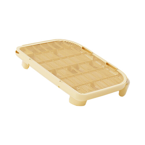 Bottom Litter Control Pad Featuring Double Layer-Creamy yellow