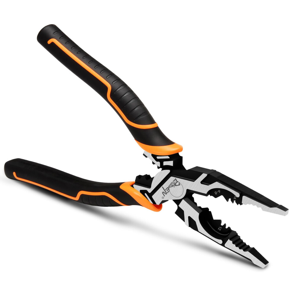 7In1 Multifunction Combination Needle Nose Pliers For Wire Stripping Cutting Crimping And Grip 9199774769969