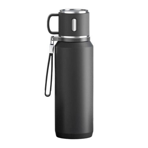 Premium Large Capacity Nonrust Steel Vacuum-1000ml Black