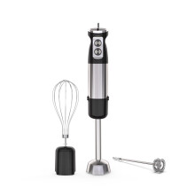 Immersion Blender 1000W Stainless Steel 3 in 1 Handheld with Whisk and Milk Frother for Smoothies and Soups