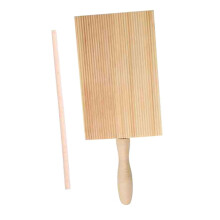 Wooden Gnocchi Board with Ergonomic Handle, WearResistant Pasta Making Tool for Homemade Pasta