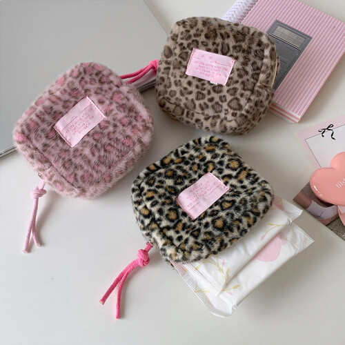 Multifunctional Small Storage Pouch Plush Materials with-Black 2