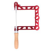 Mini Coping Saw for Jewelry and Woodworking, UShape Alloy Frame with Wooden Handle, 5 Inch