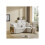 Three-seater corner sofa bed, corner sofa, L-shaped sofa bed, pull-out modular sofa bed with open storage compartments, beige 1