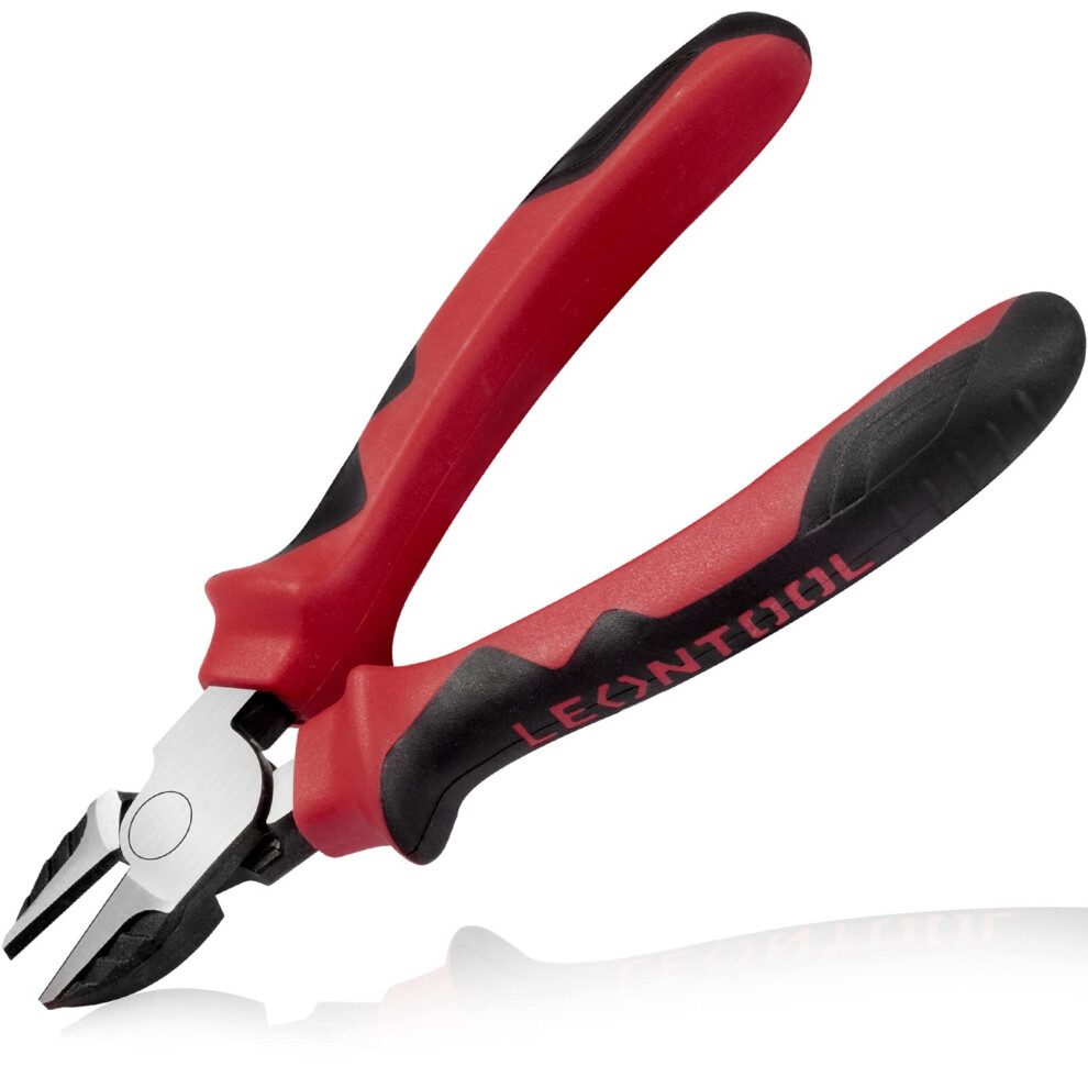 7 Inch Heavy Duty Wire Cutters Leverage Diagonal Cutting Pliers Chrome Nickel Steel Ergonomic Grip 9199774771047