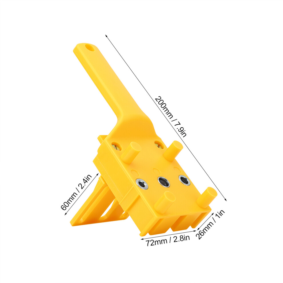Diy Handheld Drilling Locator For Woodworking Straight Hole Perforation Yellow 8431379764033