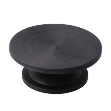Plataforma giratória para decoração de bolos, ideal para confeiteiros, com roda de escultura de alta durabilidade e qualidade profissional.
