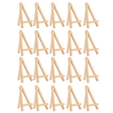 A-frame schilderstatief voor mini-kunstwerken, tafelstandaard, display-ezel van natuurlijk hout, stevig grenenhout, opvouwbaar voor eenvoudige