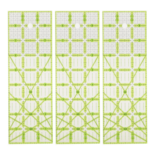 Sewing Mastery Unleashed, Transparent Measuring Tools for Effortless Cutting, Non-slip Surface, 9in Large Rectangle