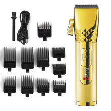 Professionele haarknipset, krachtige tondeuse met precisie T-vormig mes voor mannen, gouden editie voor Halloweenfeestjes