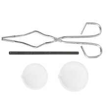 Pinces à creuset pour applications à haute température, pinces de laboratoire résistantes à la chaleur en alliage de quartz graphite alternatif