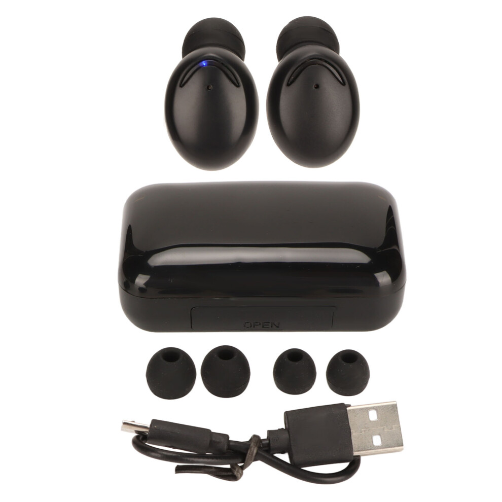 Stereo Bass Wireless Bluetooth 5.0 Earbuds Noise Reduction Led Display Rechargeable Waterproof Touch Control Smart Charging Case Ipx7 Sweatproof Led 9773935069015