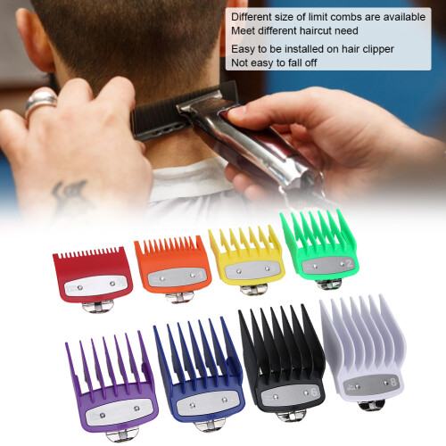 8pcs Hair Clipper Positioning Comb Set Replacement Caliper for Precise Styling 1