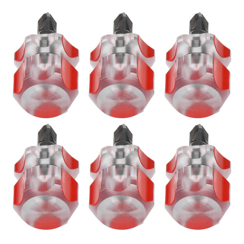 Small Screwdriver Set for Electronics, Stubby Screwdriver with Flat Head and Phillips Head, Short Handle Design Compact Design High Hardness and 1