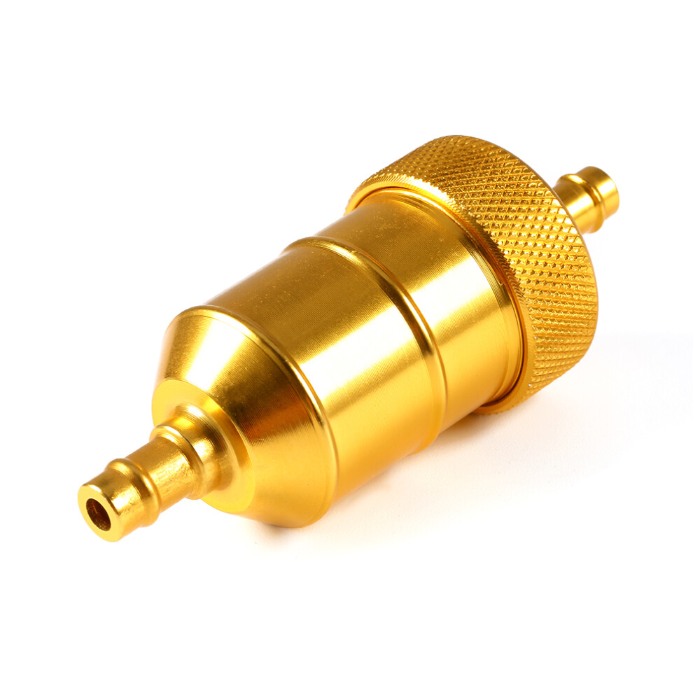Inline Gas Oil Filter, Motorcycle Fuel Filter With Washable Billet Aluminum Construction For Scooters, Motorcycles, Atvs, Dirt Bikes, Generators 9340959756445
