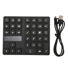 Ergonomic Design Bluetooth Number Pad for Enhanced Comfort and Efficiency, Multi-Function Keys for Customizable Workflows